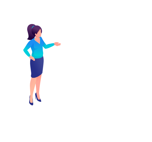 Femme montrant un graphique