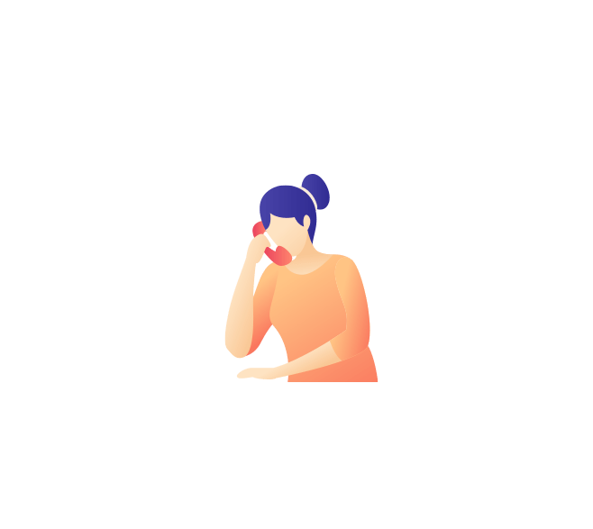 Femme au téléphone