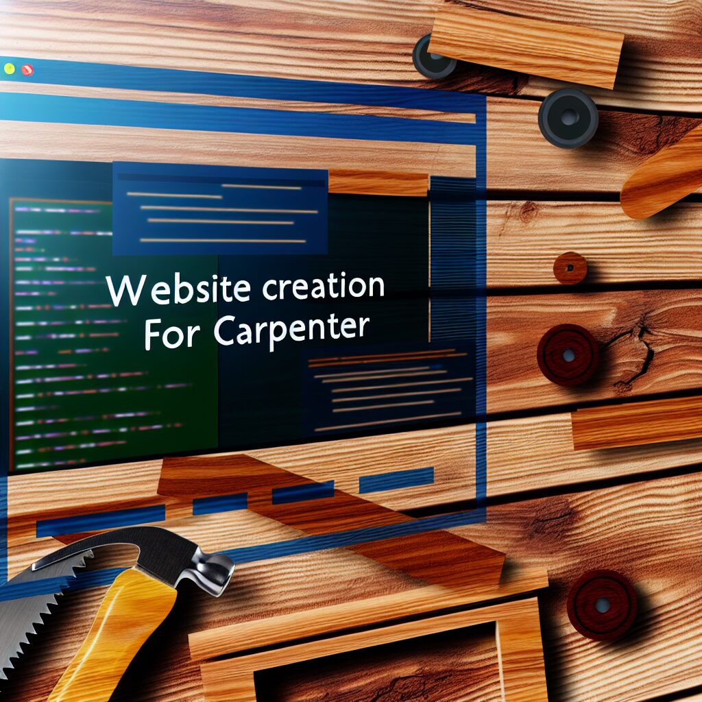 création de site web pour menuisier