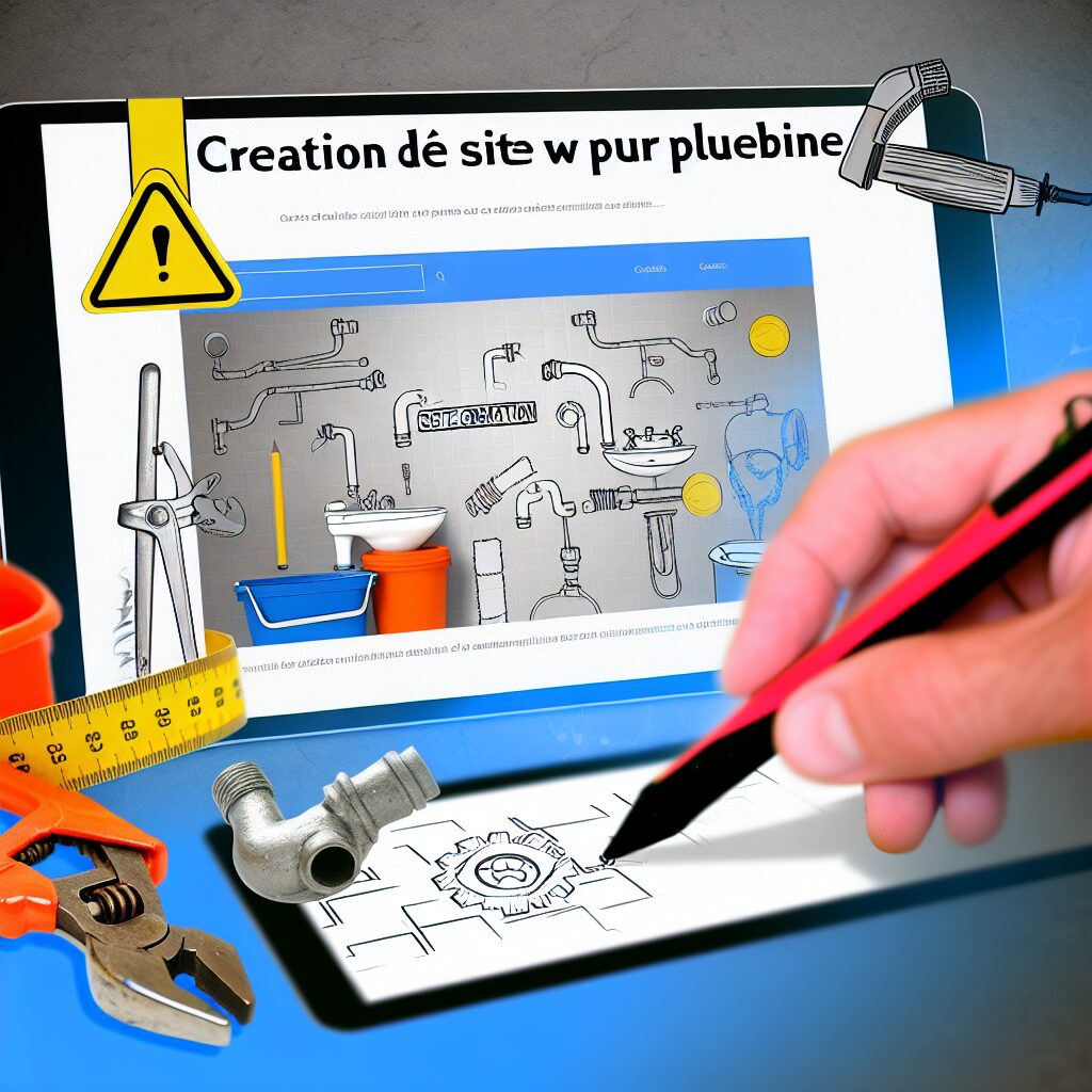 création de site web pour plombier