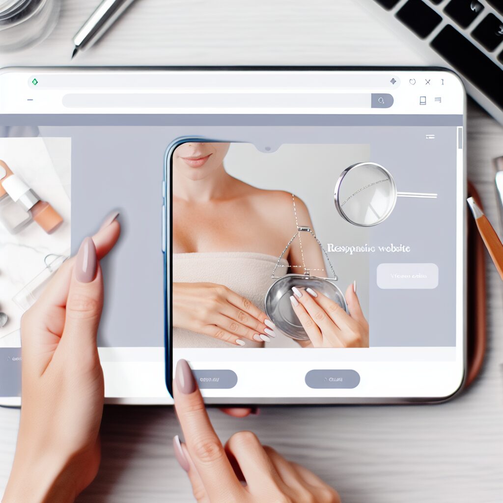 site internet responsive pour esthéticienne