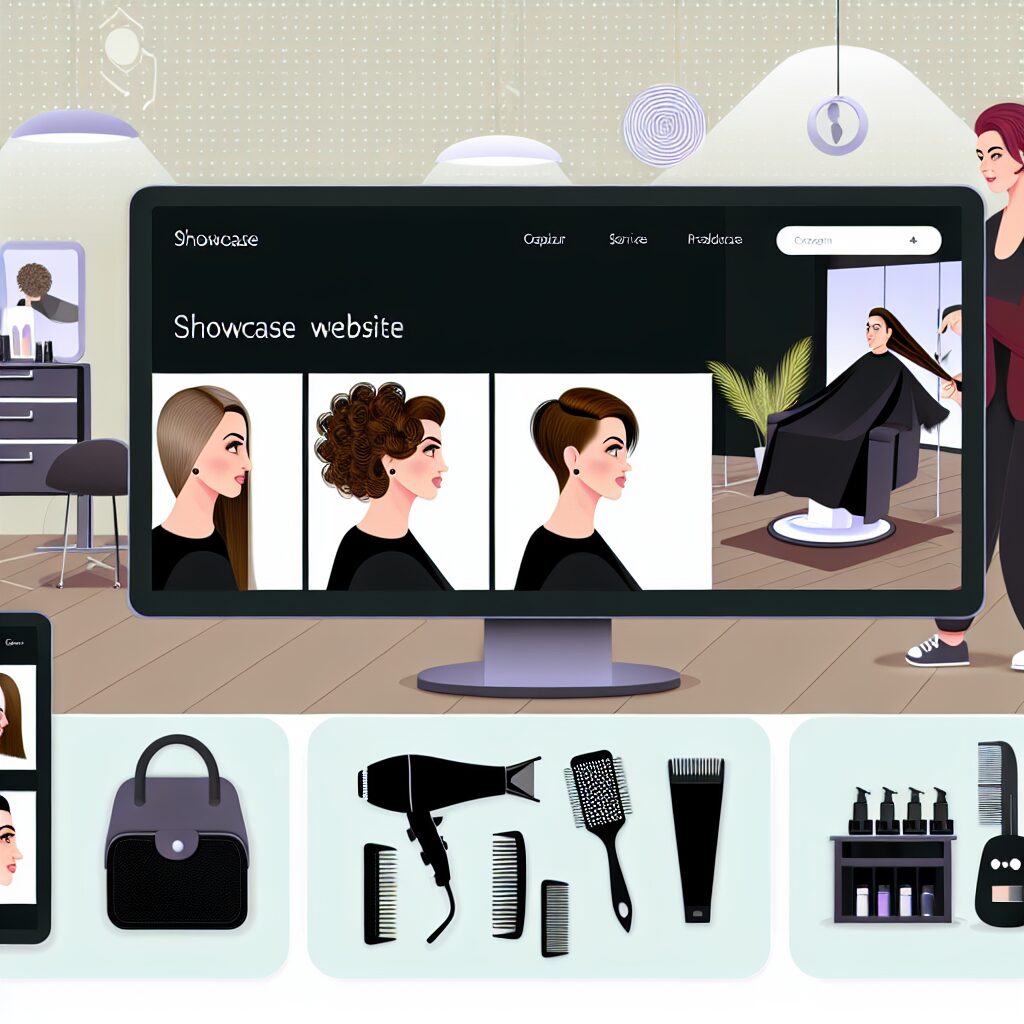 site vitrine pour coiffeur