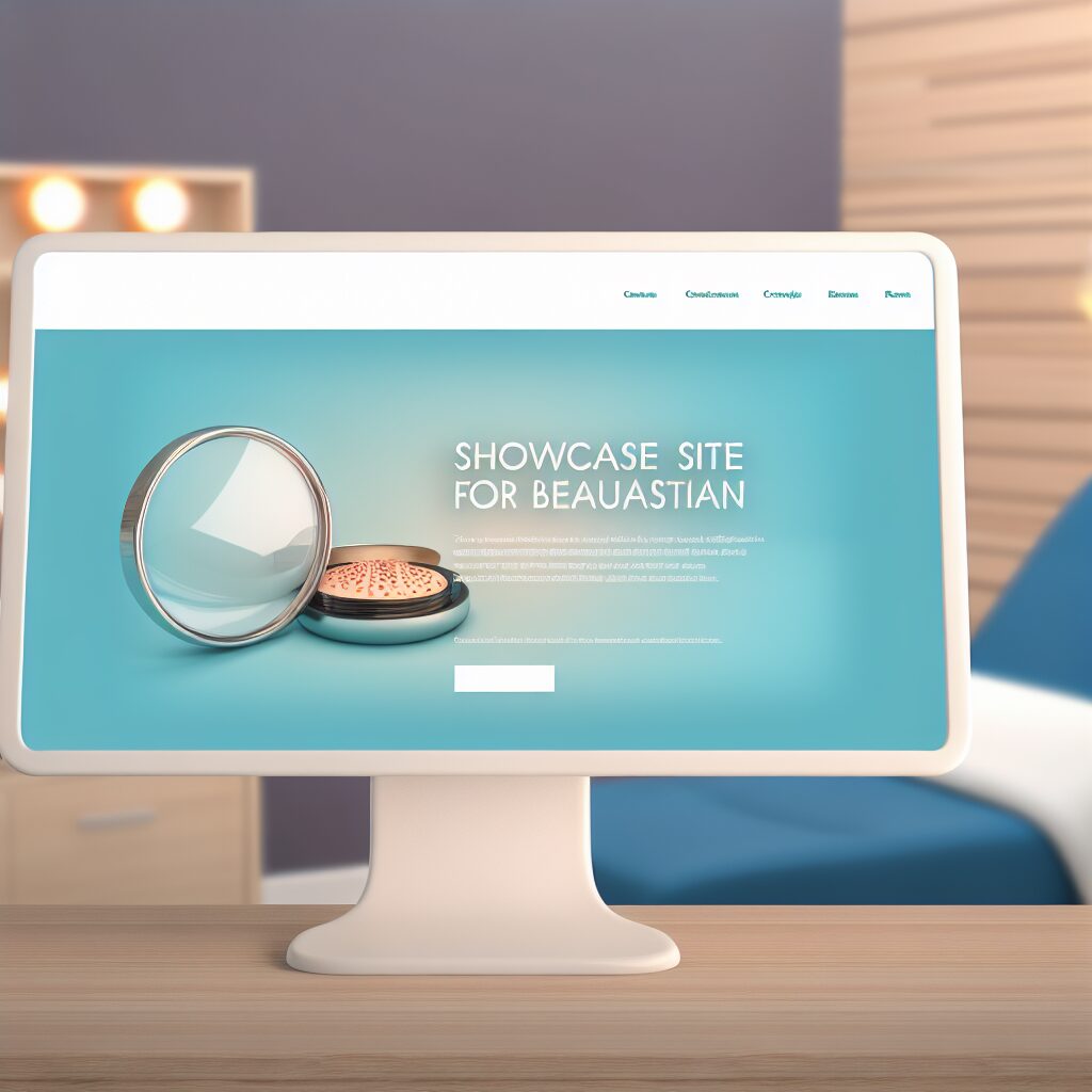 site vitrine pour esthéticienne