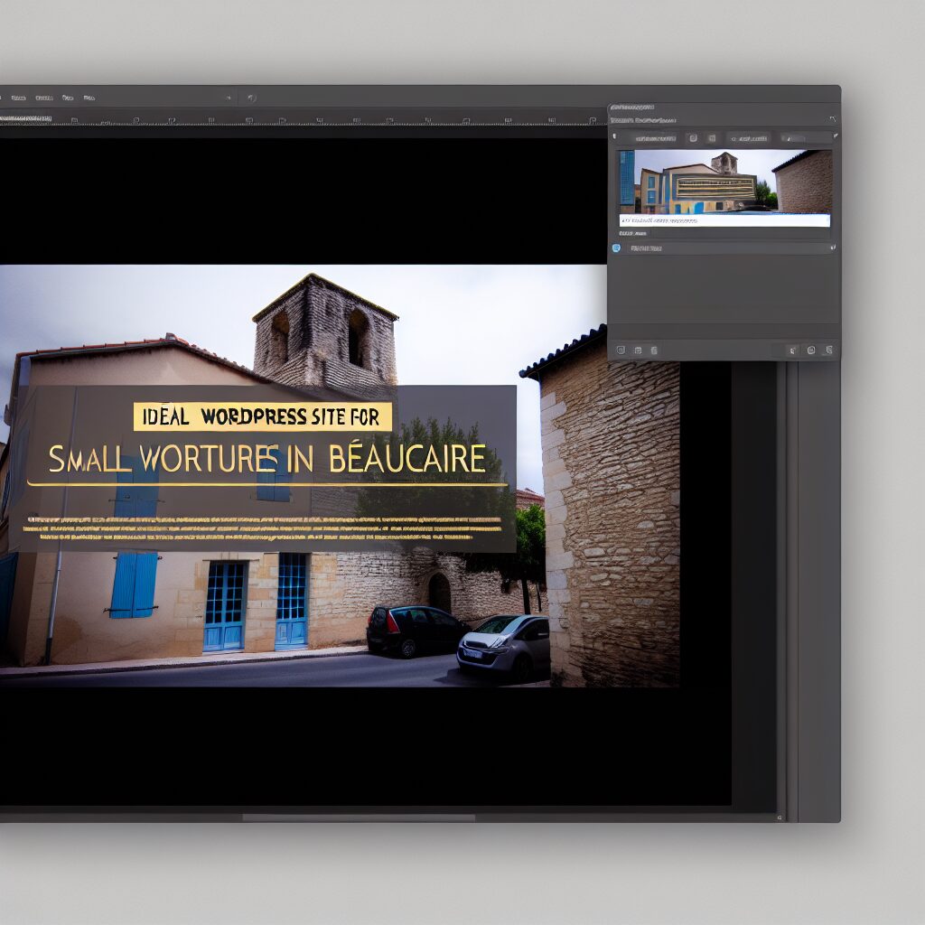 site wordpress idéal petites structures Beaucaire