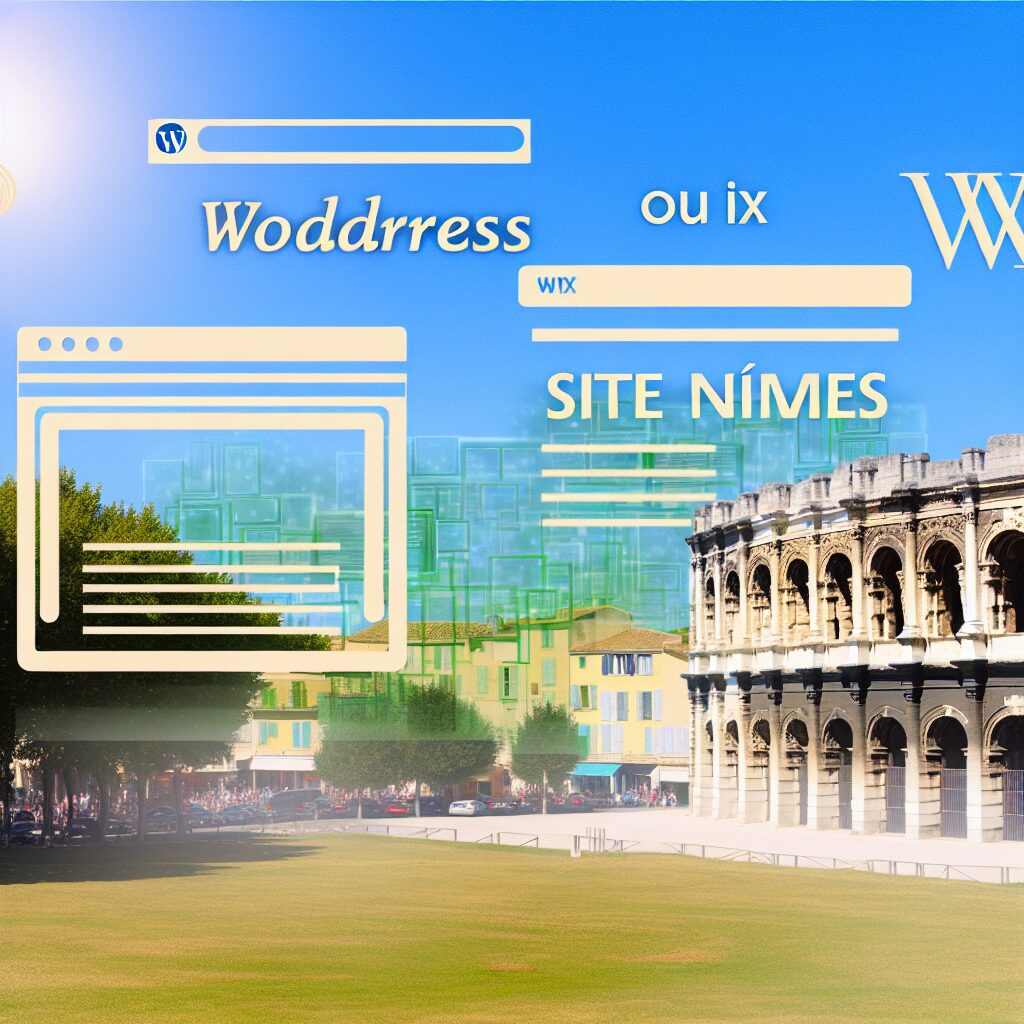 site wordpress ou wix Nîmes
