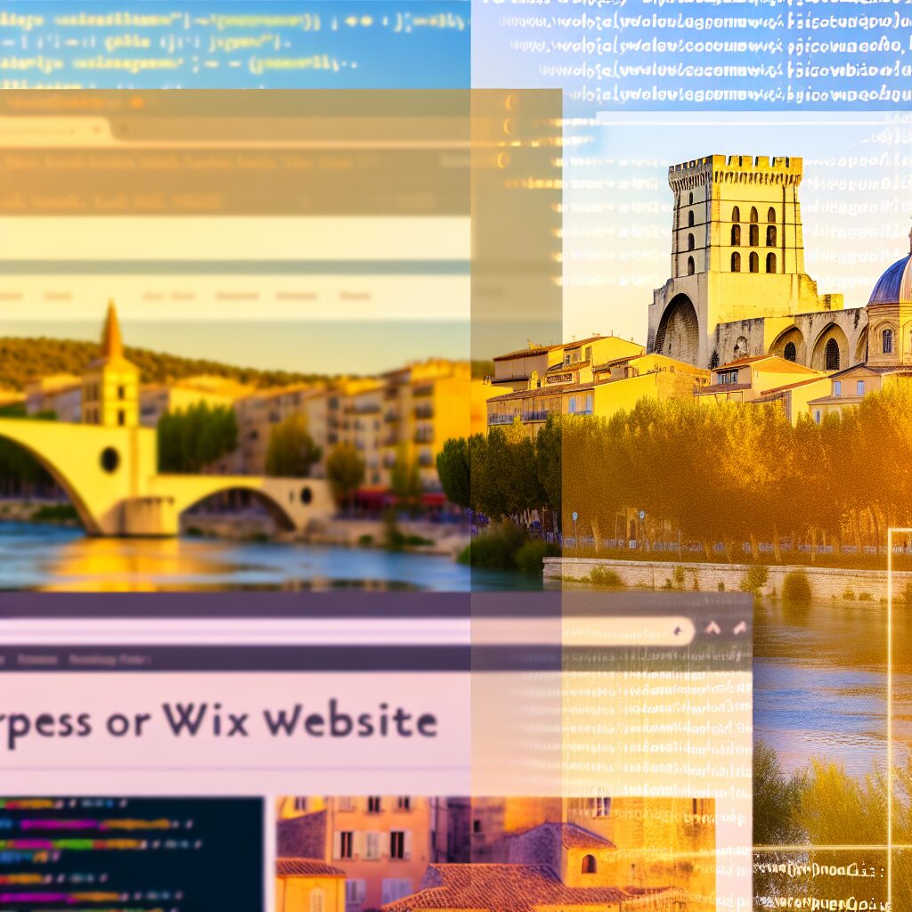 site wordpress ou wix avignon