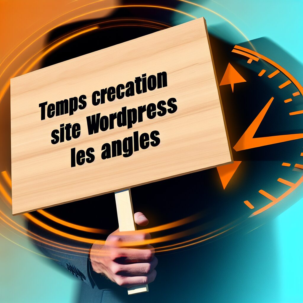 temps création site wordpress Les Angles