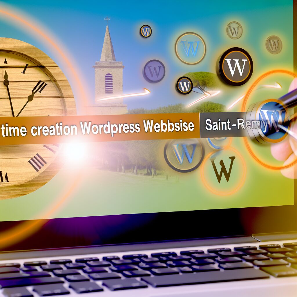 temps création site wordpress Saint-Rémy-de-Provence