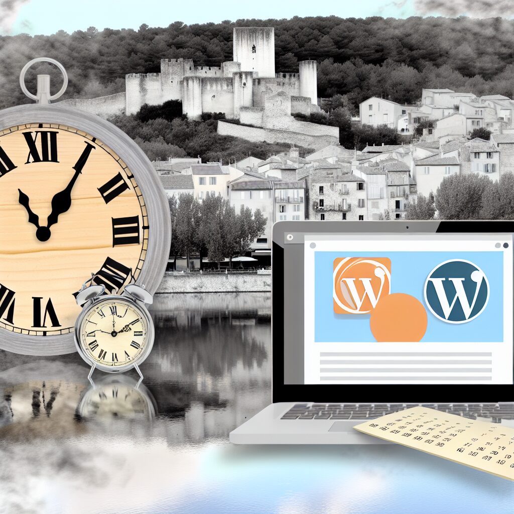 temps création site wordpress Tarascon