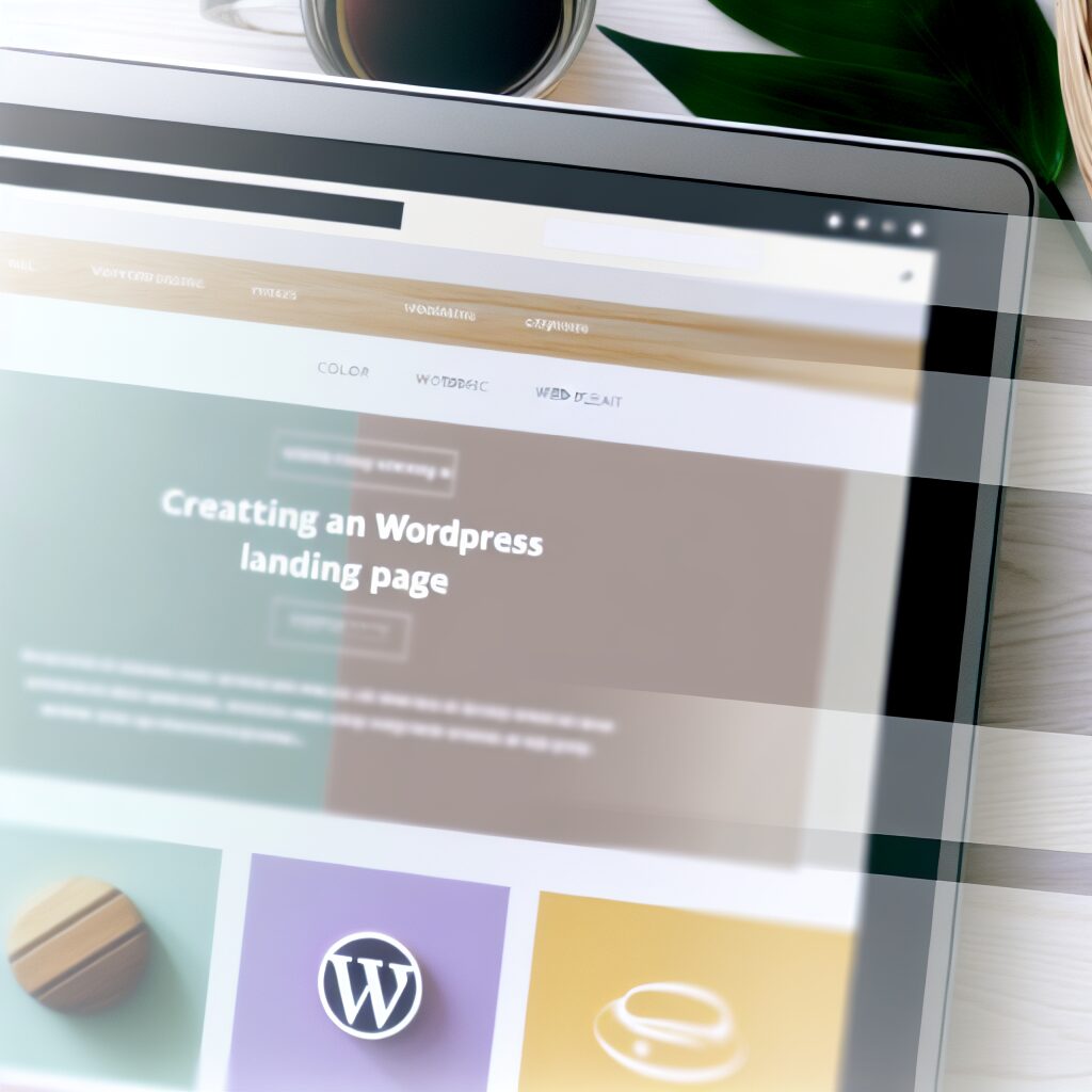 créer une landing page WordPress efficace