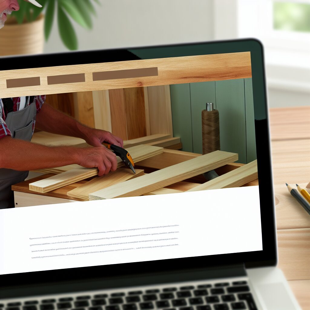 comment créer un site web pour menuisier