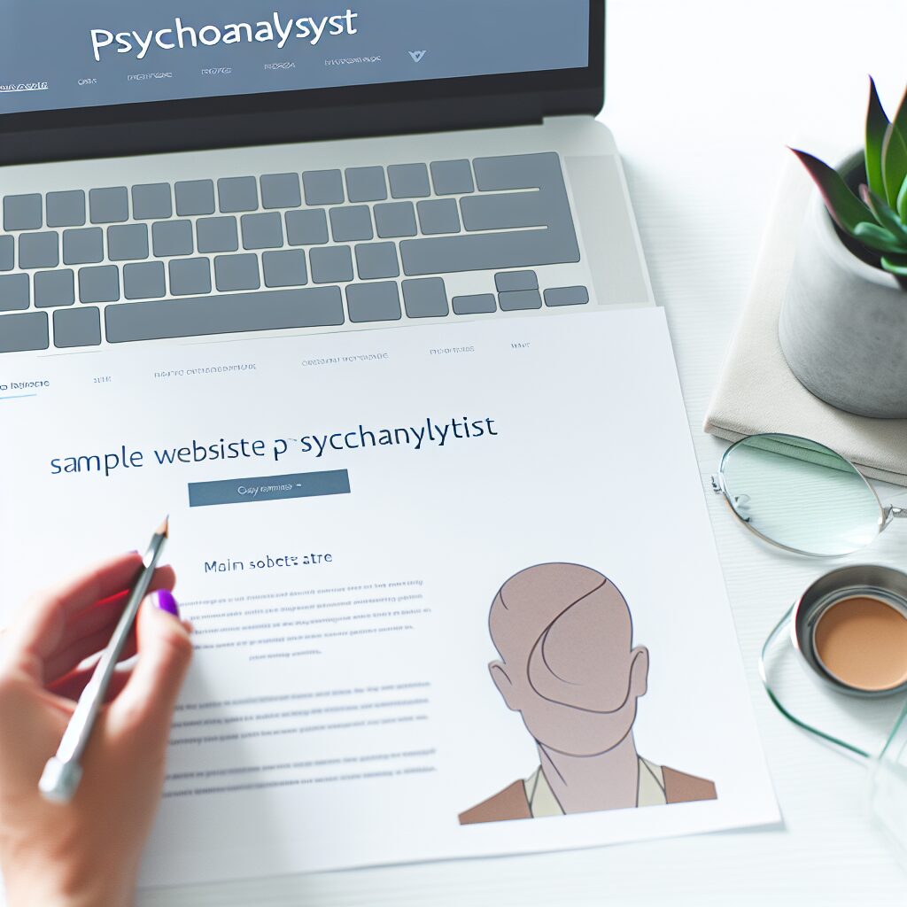 exemple de site internet pour psychanalyste
