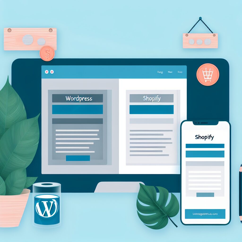 wordpress vs shopify pour un site e commerce